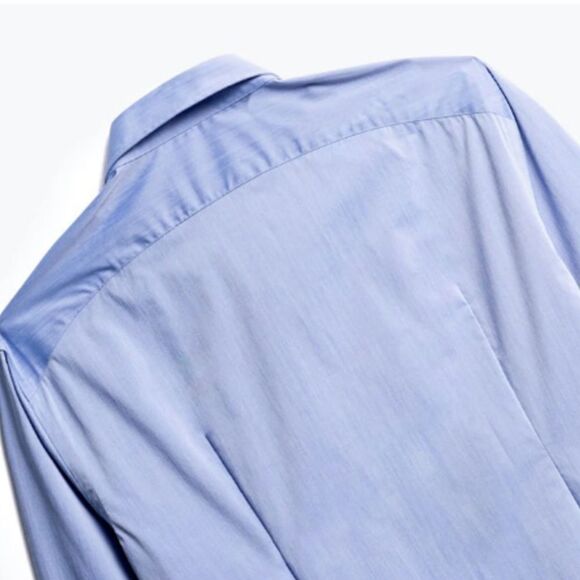 Ministry of Supply Blue Gemini Woven Dress Shirt Sz XXL Slim NWT - Picture 5 of 10